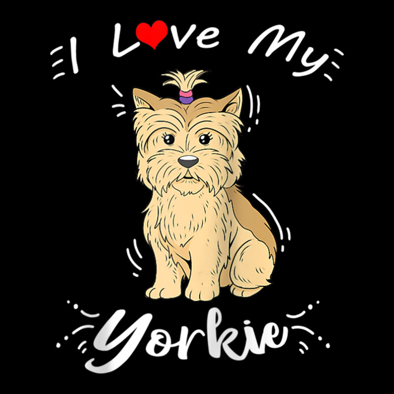 Yorkshire Terrier Gift I Love My Yorkie Raglan Baseball Tee Toddler Sweatshirt by malphitezz | Artistshot