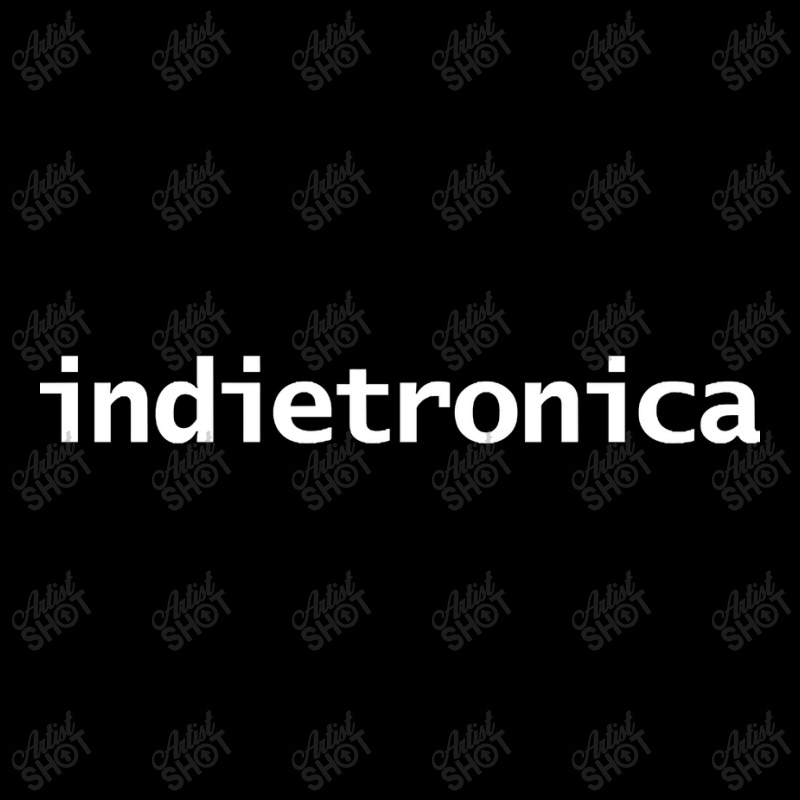 Indietronica Music Typography White Text Adjustable Cap by macklinsampson | Artistshot