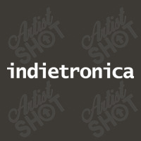 Indietronica Music Typography White Text Bucket Hat | Artistshot