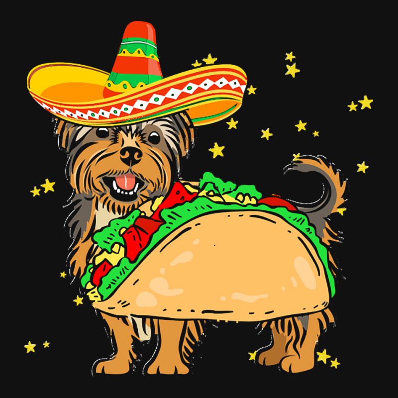 Cinco De Mayo T  Shirt Sombrero Yorkshire Terrier Dog Tacos Cinco De M Baby Bibs by christiansenmarlene | Artistshot