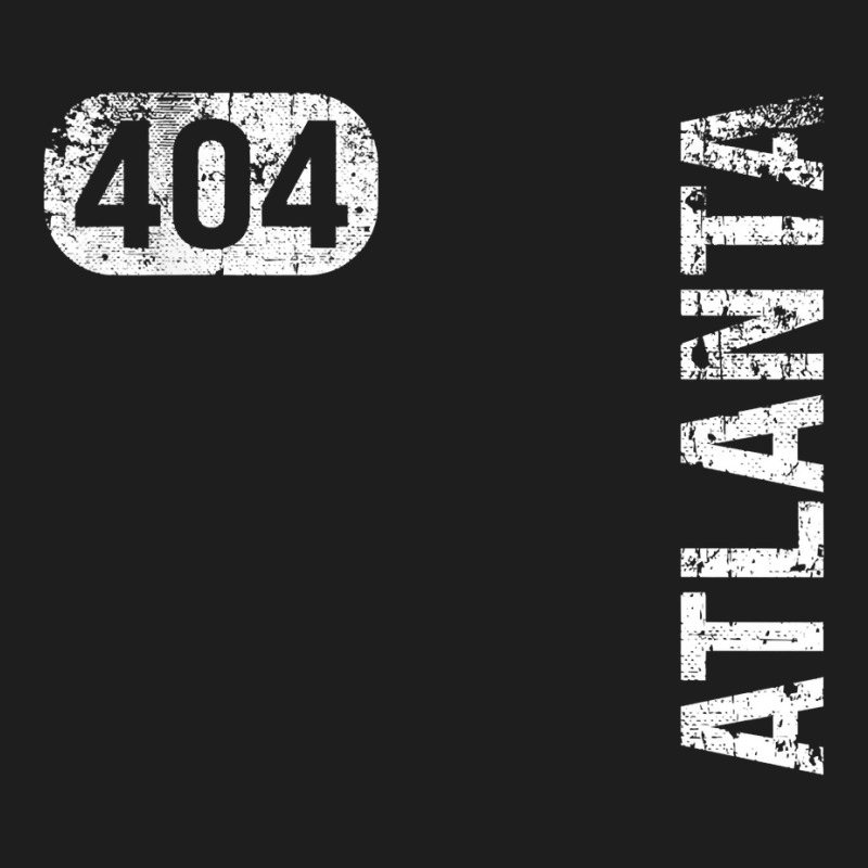 Atlanta Georgia 404 Area Code Vintage Retro T Shirt Classic T-shirt by vaeriburaeme | Artistshot