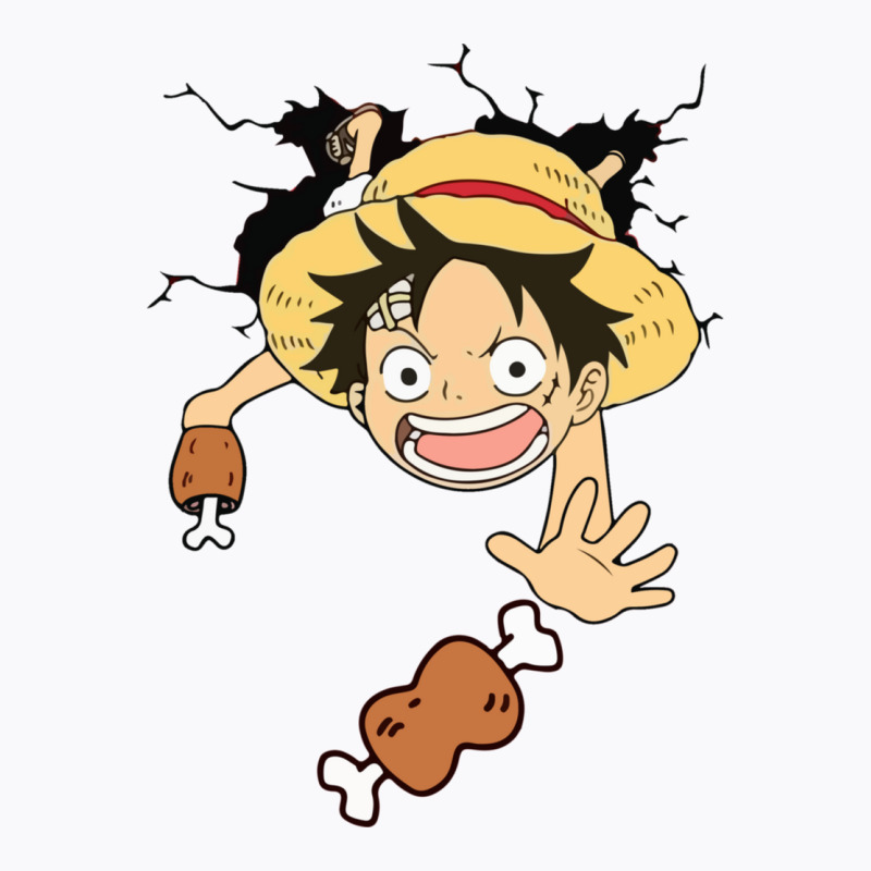 Luffy Kid Meat Catching T-shirt | Artistshot