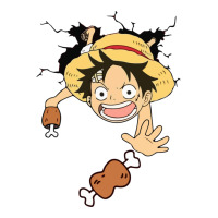 Luffy Kid Meat Catching V-neck Tee | Artistshot