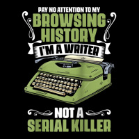 Pay No Attention To My Browsing History Funny Novel Novelist Raglan Ba V-neck Tee | Artistshot