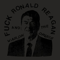 Fuck-ronald-reagan-and-the-war-on-drugs Ladies Fitted T-shirt | Artistshot