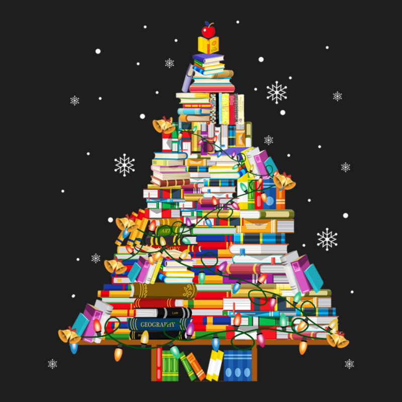 Christmas Library Tree Lights For Librarian And Book Lover Long Sleeve Classic T-shirt by cm-arts | Artistshot