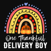 One Thankful Delivery Boy Thanksgiving Rainbow Autumn T Shirt Crop Top | Artistshot