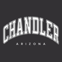 Chandler Arizona Az Varsity Style White Text Tank Top Vintage Hoodie And Short Set | Artistshot