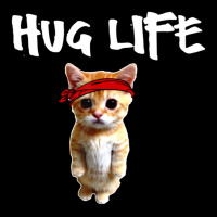 Hug Life Awesome Cool Cute Cat Kitten Cropped Hoodie | Artistshot