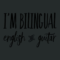 I'm Bilingual English And Guitar Women's Triblend Scoop T-shirt | Artistshot