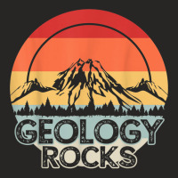 Geology Rocks Geologist Retro Gift Ladies Fitted T-shirt | Artistshot