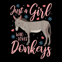 Donkey Just A Girl Who Loves Donkeys Funny Donkey Lover Gift Women's V-neck T-shirt | Artistshot