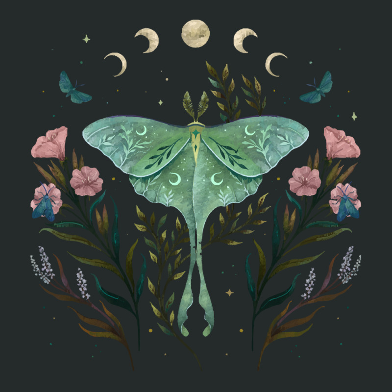 Luna Moth Luna And Forester Women's Triblend Scoop T-shirt by huggingbrilliant | Artistshot