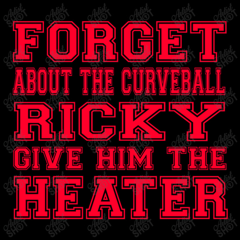 Major League Quote - Forget About The Curveball Ricky Give Him The Hea Adjustable Cap by LornaHicks | Artistshot