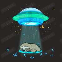 Alien Abduction Ufo Spaceship Sloth Abduction Ladies Fitted T-shirt | Artistshot