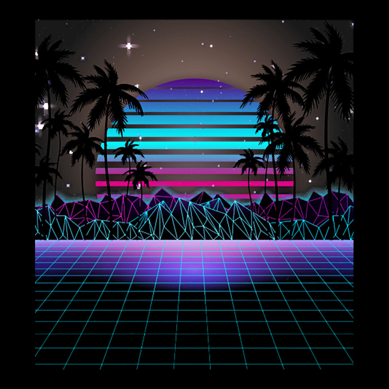 Synthwave T  Shirt Fascinating Dusk Retrowave T  Shirt Adjustable Cap by geffertz | Artistshot