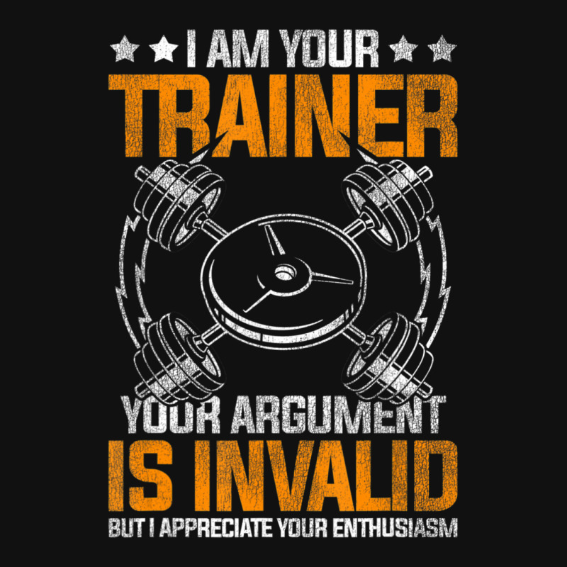 I Am Your Trainer Your Argument Is Invalid Personal Trainer Baby Bibs by cm-arts | Artistshot