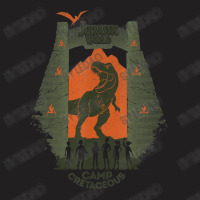 Camp Cretaceous Gate Silhouette T-shirt | Artistshot