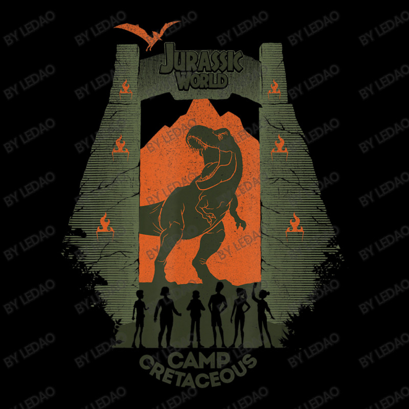 Camp Cretaceous Gate Silhouette Pocket T-shirt | Artistshot