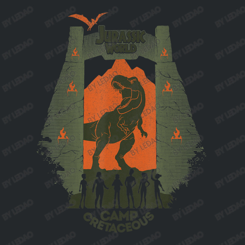 Camp Cretaceous Gate Silhouette Crewneck Sweatshirt | Artistshot