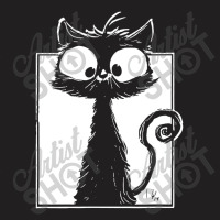 Cute Black Cat T-shirt | Artistshot