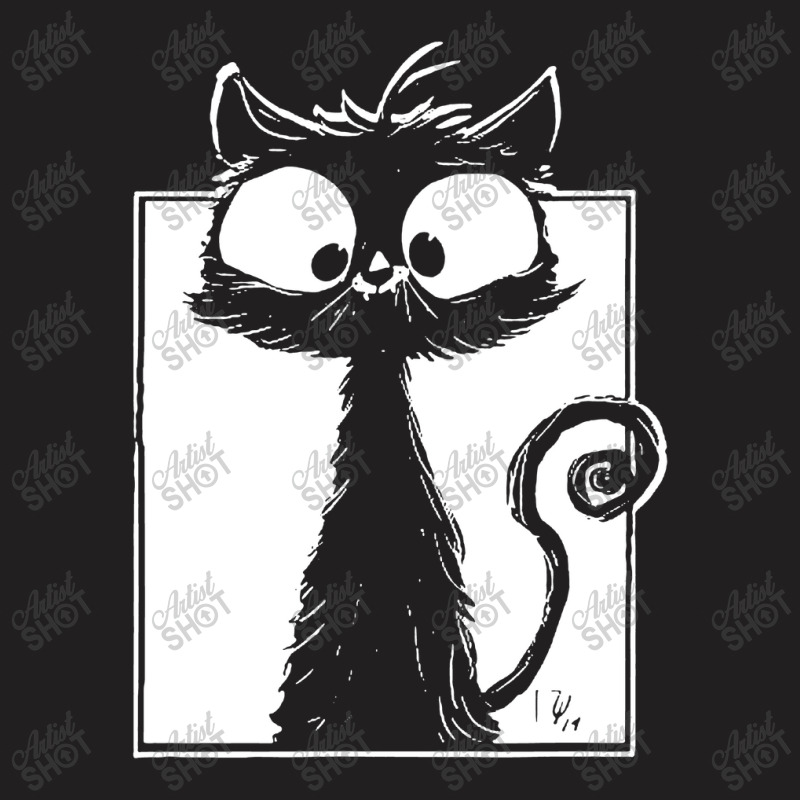 Cute Black Cat T-shirt | Artistshot