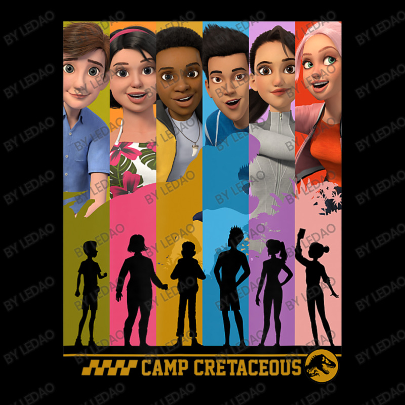 Camp Cretaceous Group Shot Panels Pocket T-shirt | Artistshot