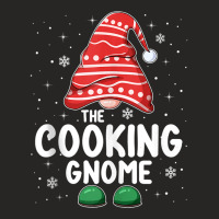 Cooking Gnome Squad Funny Matching Family Group Christmas Tank Top Ladies Fitted T-shirt | Artistshot