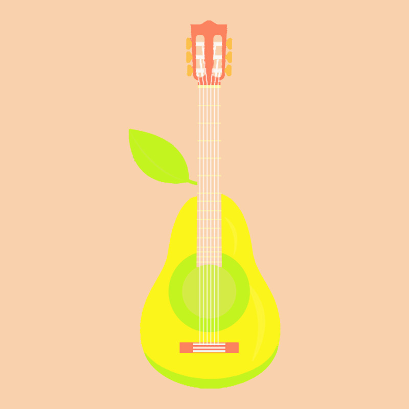 Guitar T  Shirt Pear Guitar Music Instrument Illustration T  Shirt Cropped Hoodie by umurray372 | Artistshot