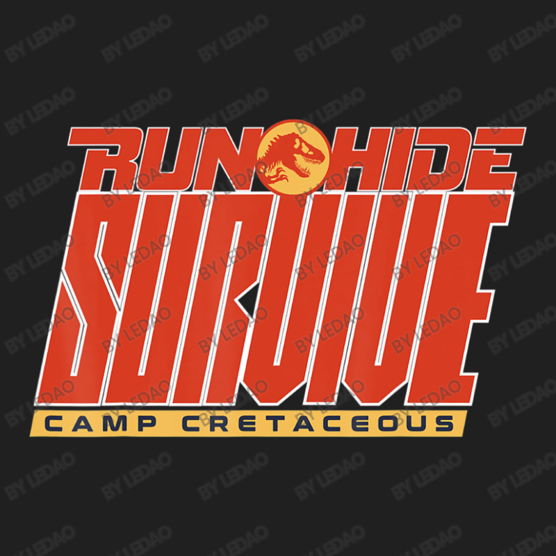 Camp Cretaceous Run Hide Survive Drawstring Bags | Artistshot