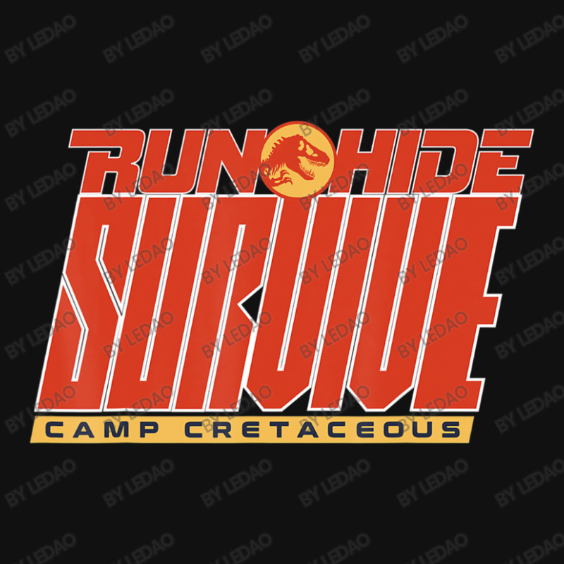 Camp Cretaceous Run Hide Survive Landscape Canvas Print | Artistshot