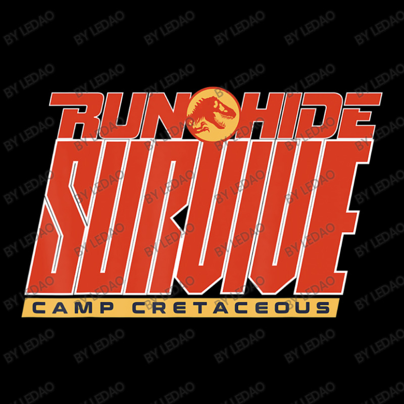 Camp Cretaceous Run Hide Survive V-neck Tee | Artistshot