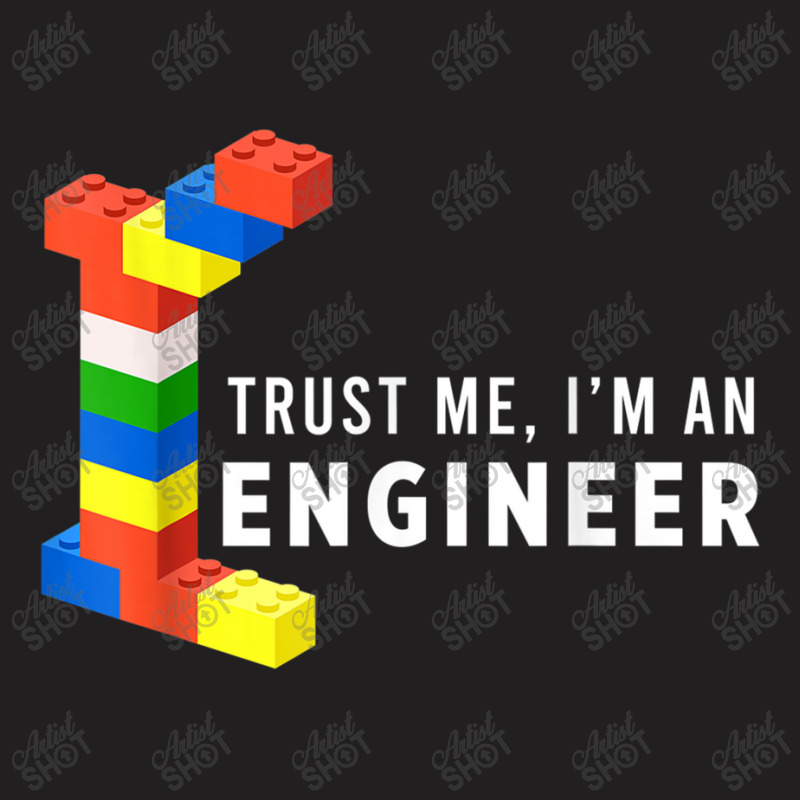 Funny Building Blocks Master Builder Engineer Construction T-shirt | Artistshot