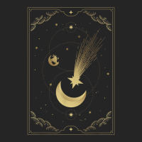 Crescent Moon With Shooting Star Tarot Card Unisex Hoodie | Artistshot