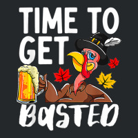 Time To Get Basted Drink Thanksgiving Turkey Day Drinker Crewneck Sweatshirt | Artistshot