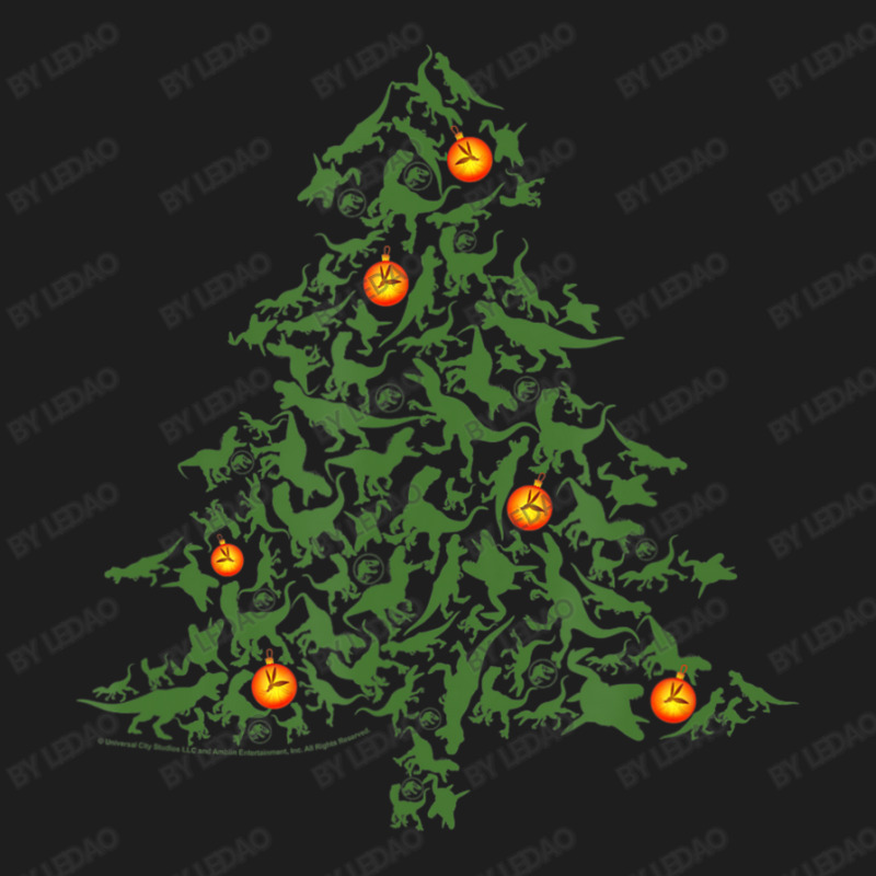 Christmas Dinosaur Jumble Tree Classic T-shirt | Artistshot