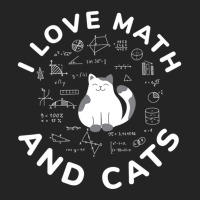 I Love Math And Cats Cat Lover And Math Teacher 3/4 Sleeve Shirt | Artistshot