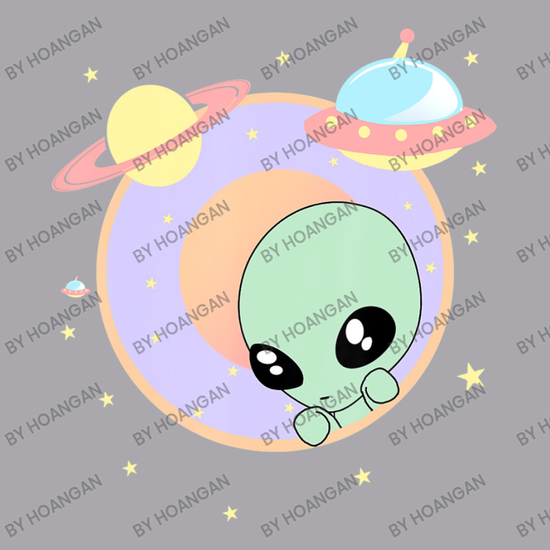 Chibi Alien Kawaii Pastel Cute Green Man Space Ufo Youth 3/4 Sleeve | Artistshot