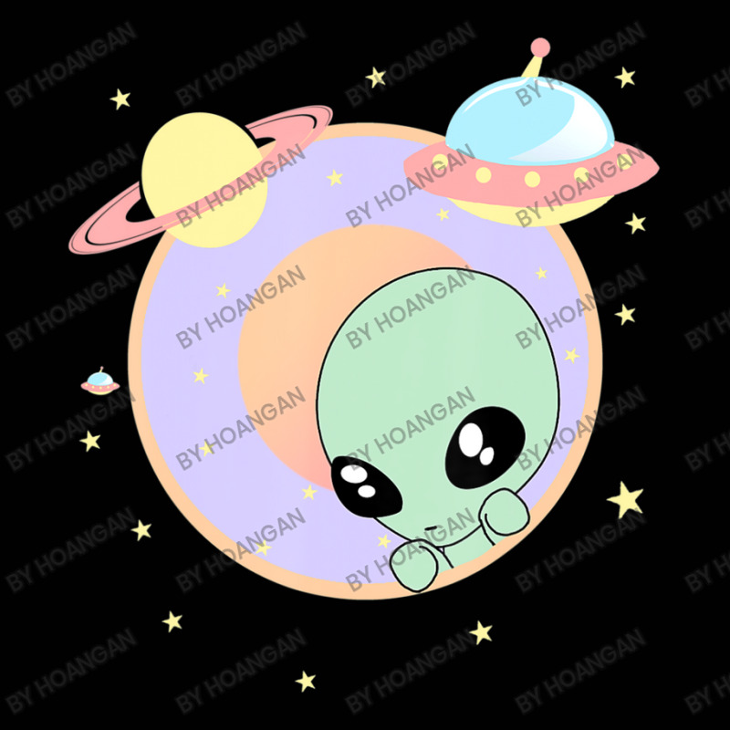 Chibi Alien Kawaii Pastel Cute Green Man Space Ufo Toddler 3/4 Sleeve Tee | Artistshot