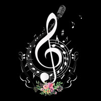 Cut Music Notes Clef Teachermusical Notes And Flowers Lightweight Hoodie | Artistshot