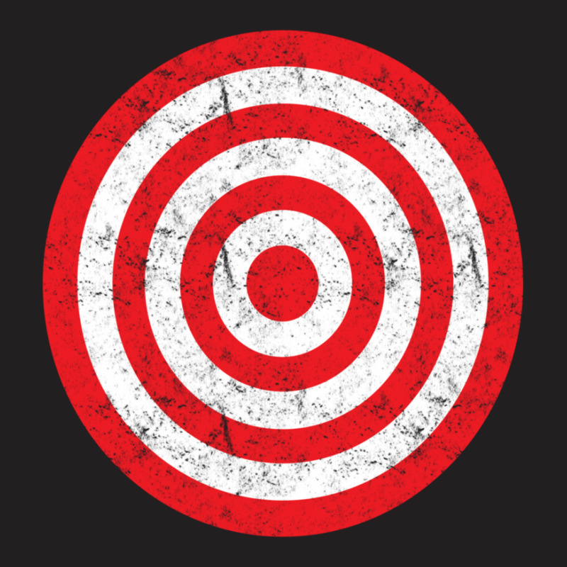 (print On Back) Vintage Bullseye Target Bulls Eye Prank Joke T-shirt | Artistshot