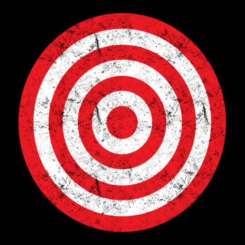 (print On Back) Vintage Bullseye Target Bulls Eye Prank Joke Lightweight Hoodie | Artistshot