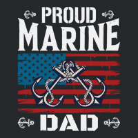 Marine Dad Proud Marine Dad United States Of America Military Crewneck Sweatshirt | Artistshot