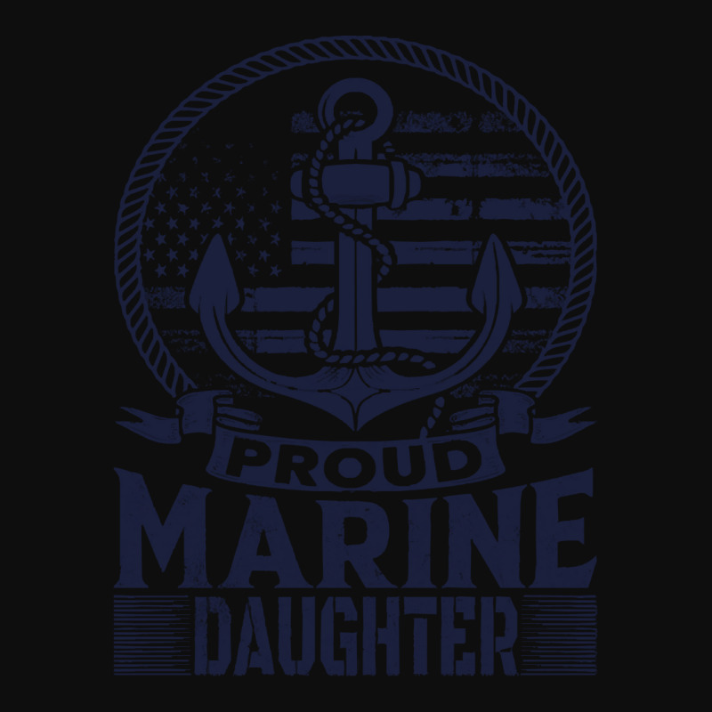 Marine Daughter Proud Marine Daughter United States Of America Militar Crop Top by huggingbrilliant | Artistshot