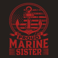 Marine Sister Proud Marine Sister United States Of America Military (1 Tank Top | Artistshot