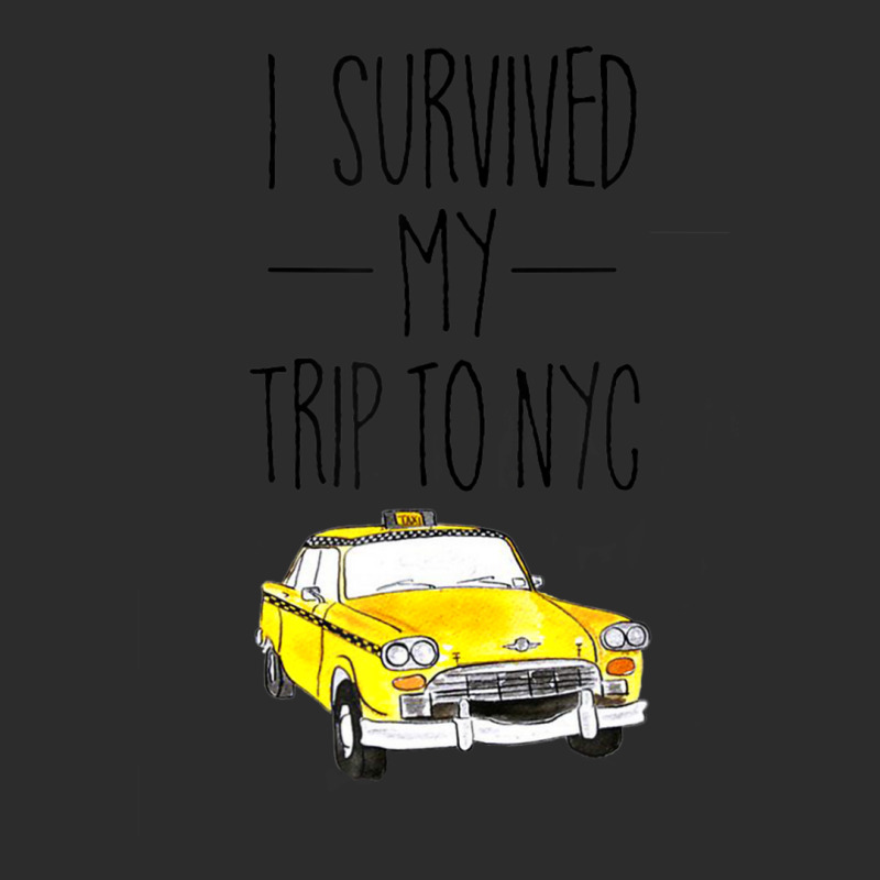 I Survived My Trip To Nyc New York City Taxi Cab Exclusive T-shirt by cm-arts | Artistshot