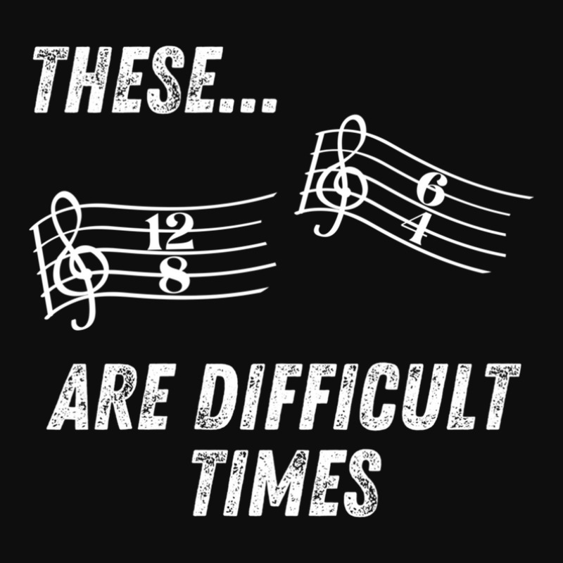 These Are Difficult Times Time Signatures Music Pun Crop Top by HeatherThomas | Artistshot