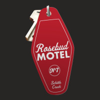 Schitt S Creek Rosebud Motel Key Tag For Room 7, Retro Design In Red Ladies Fitted T-shirt | Artistshot