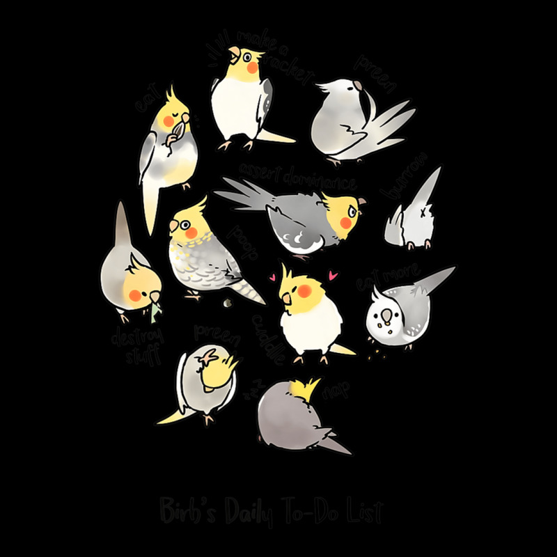 Cockatiels Daily To-do List V-neck Tee | Artistshot