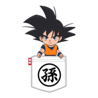 Pocket Chibi Son Goku V-neck Tee | Artistshot